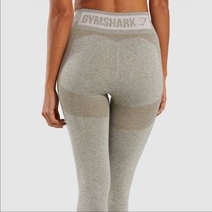 Gymshark Flex High Waisted Leggings - Washed Khaki Marl/Blush Nude